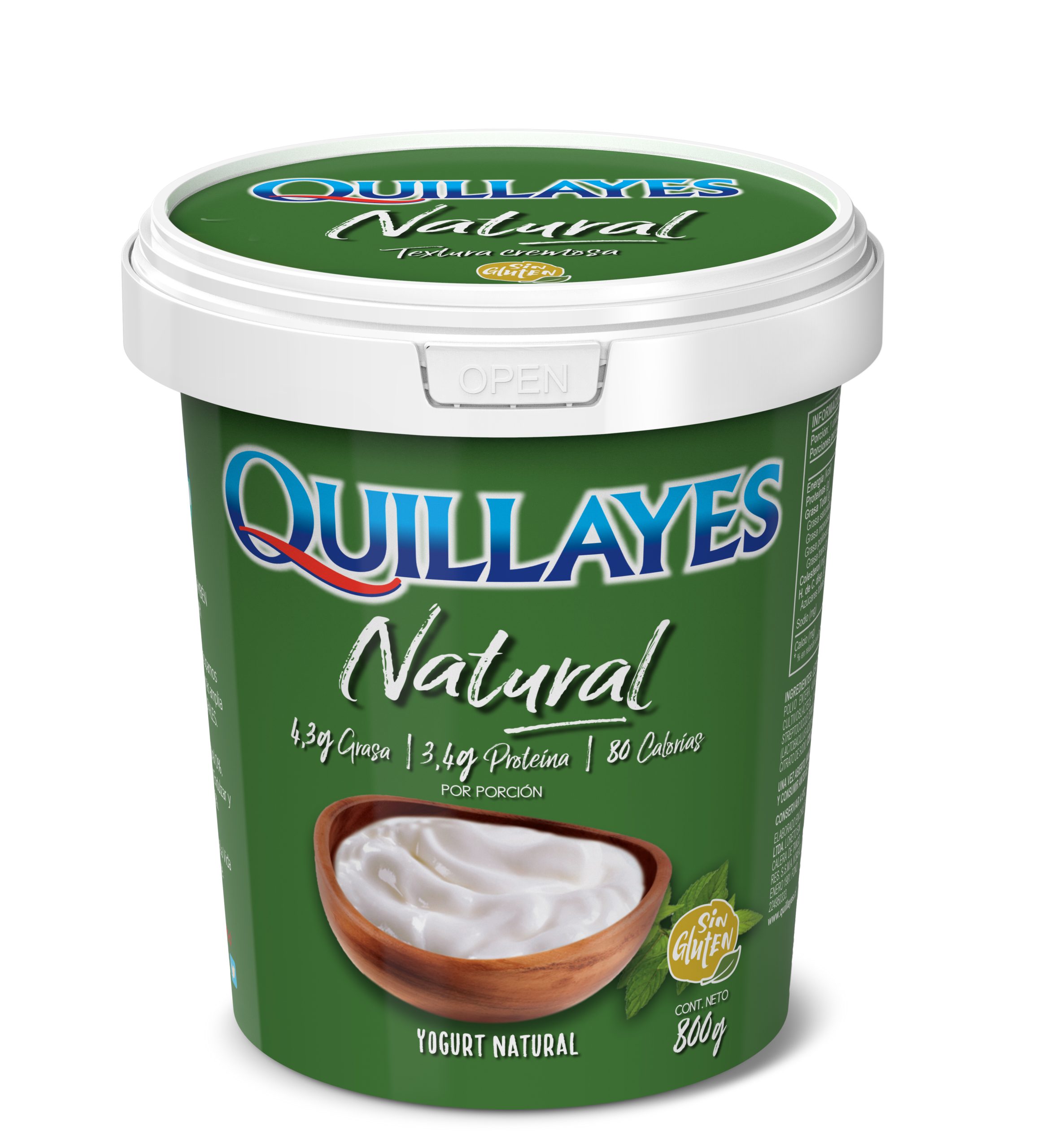 YOGURT NATURAL 800 g - Quillayes - Surlat