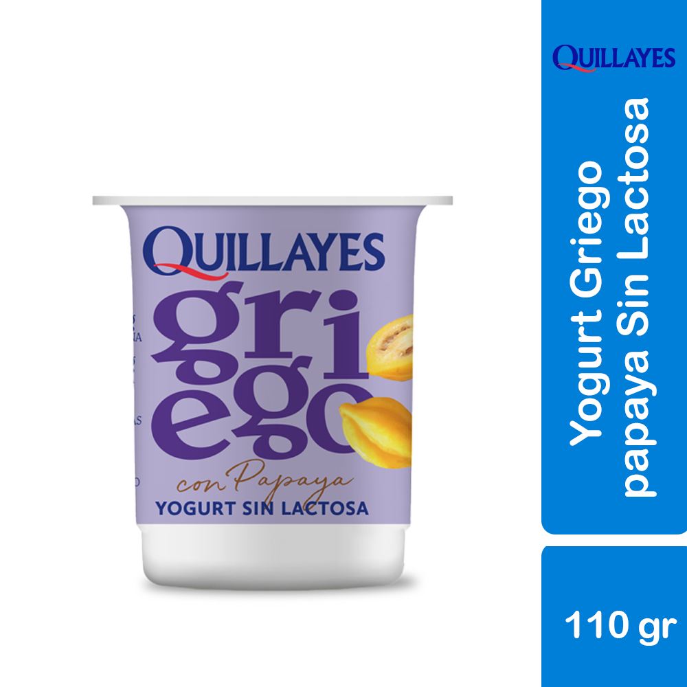 YOGURT GRIEGO SIN LACTOSA CON PAPAYA110 g