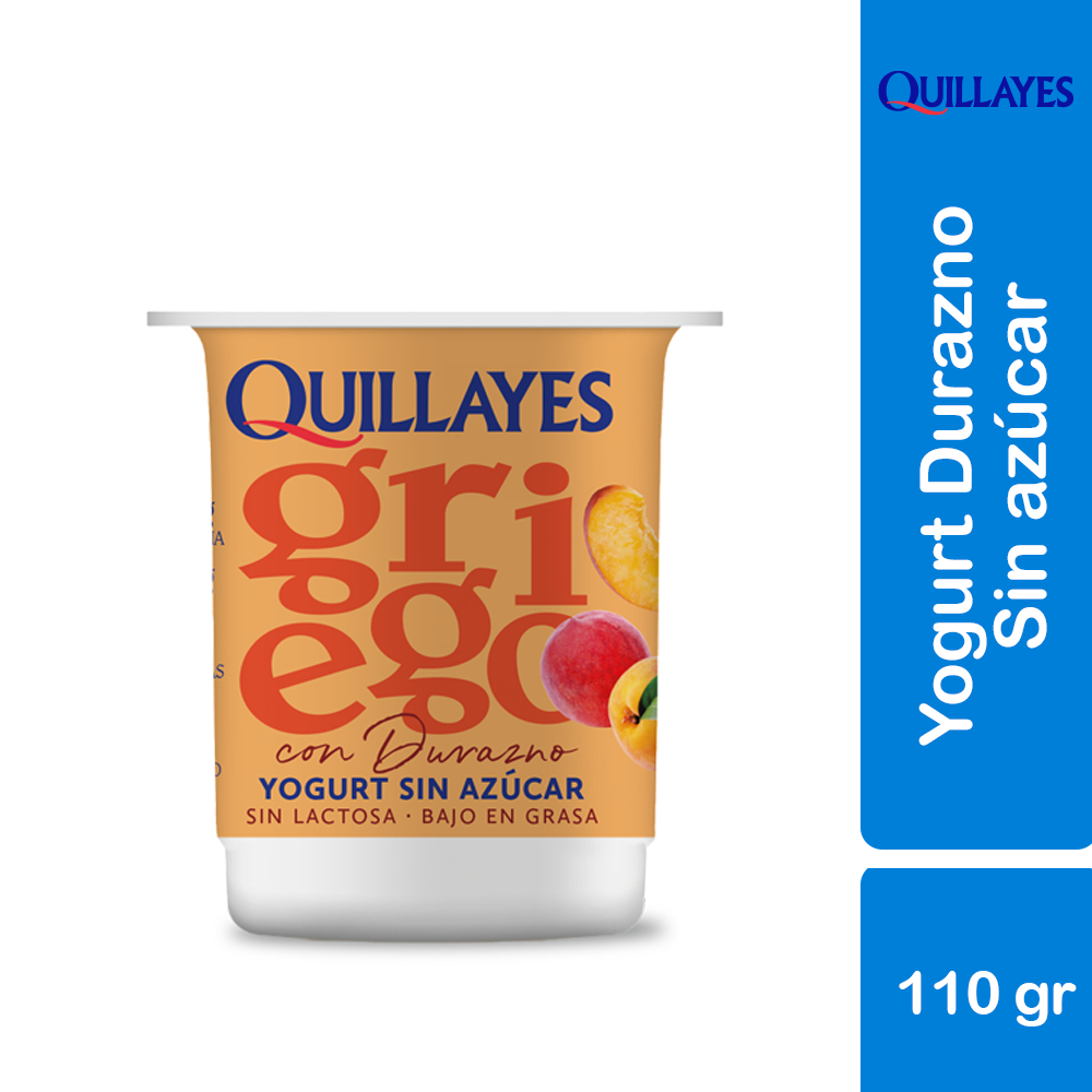 YOGURT GRIEGO SIN AZUCAR DURAZNO 110 g