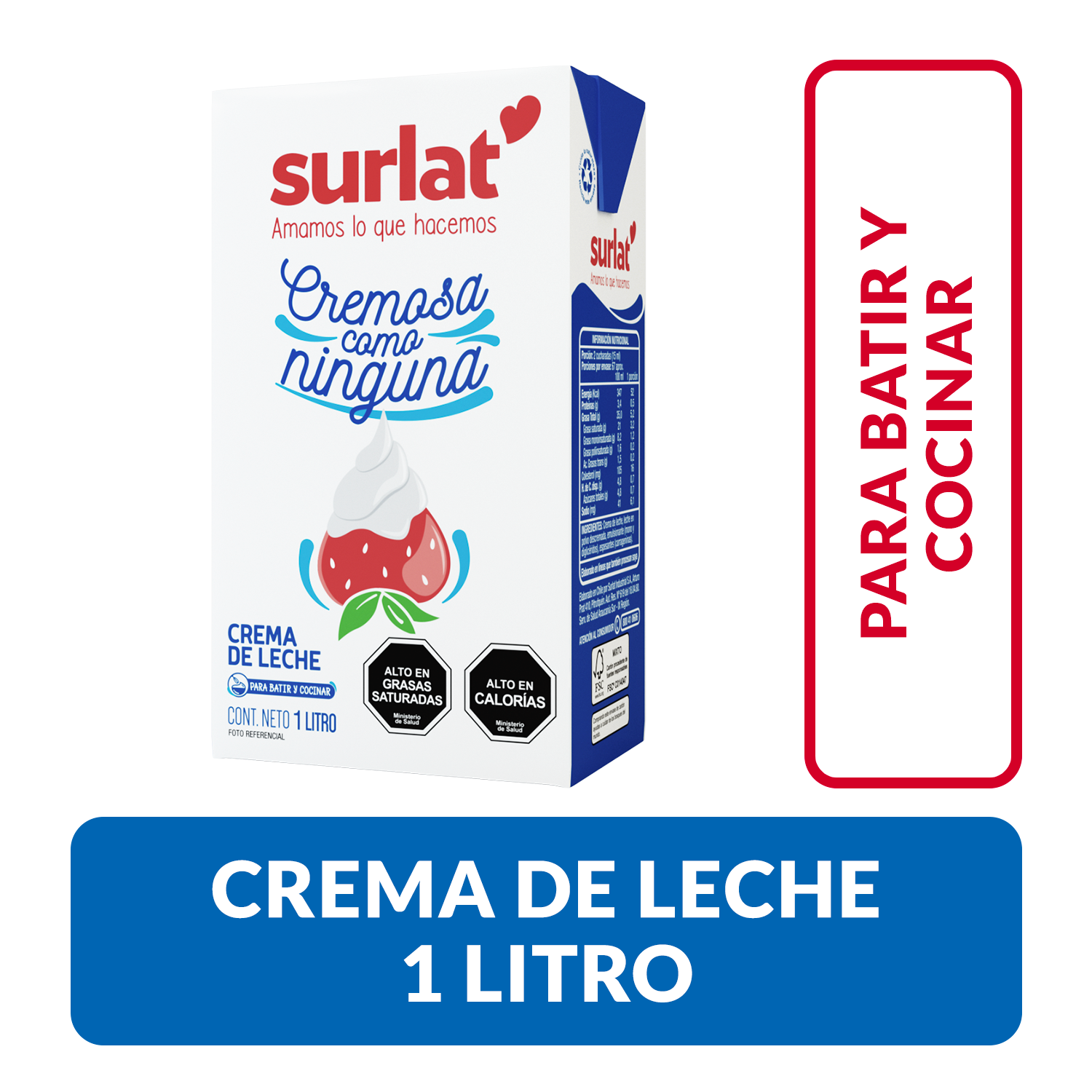 CREMA BRIK SURLAT (35% MATERIA GRASA) 1 L