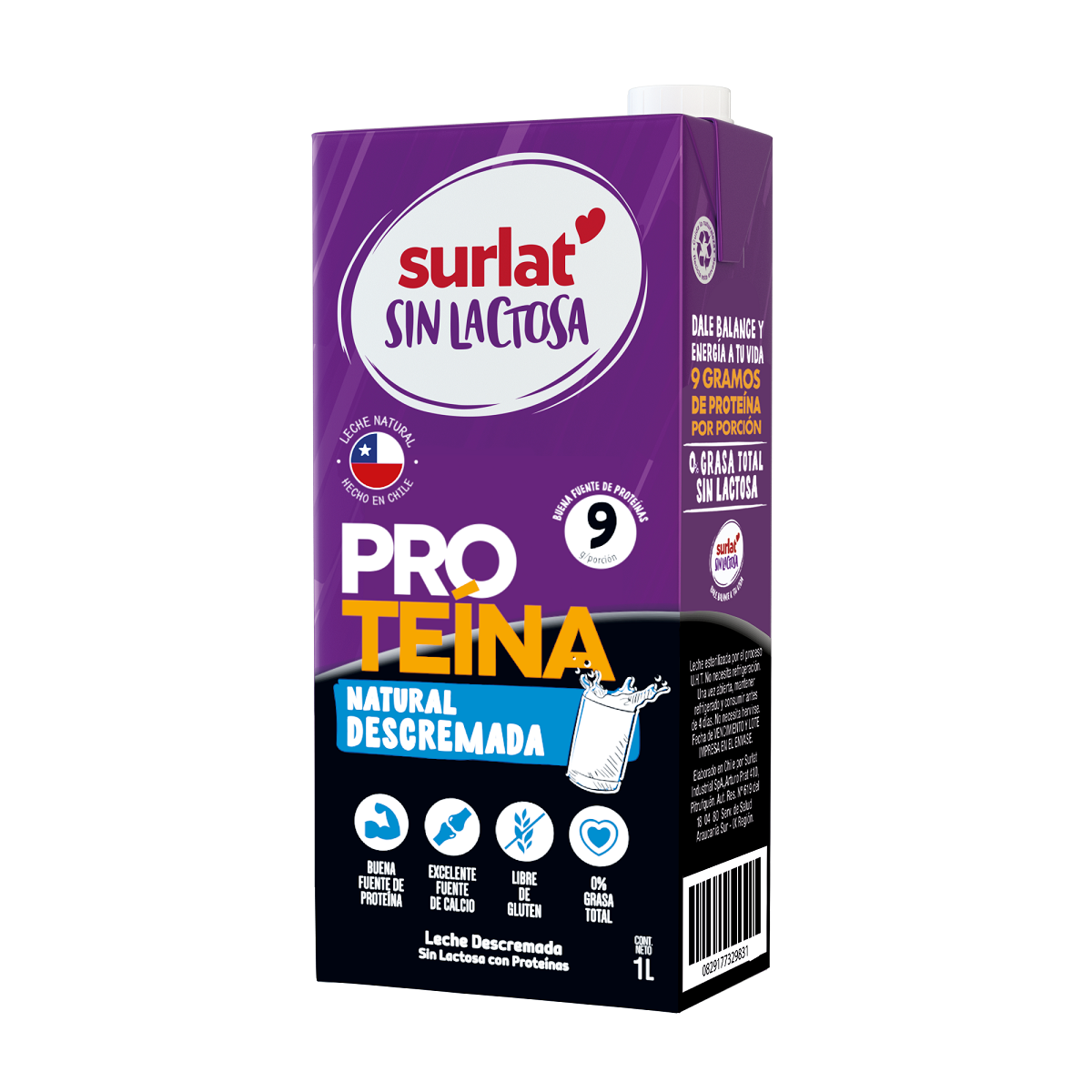 NUEVA!! LECHE NATURAL SURLAT SIN LACTOSA PROTEINA 1 L