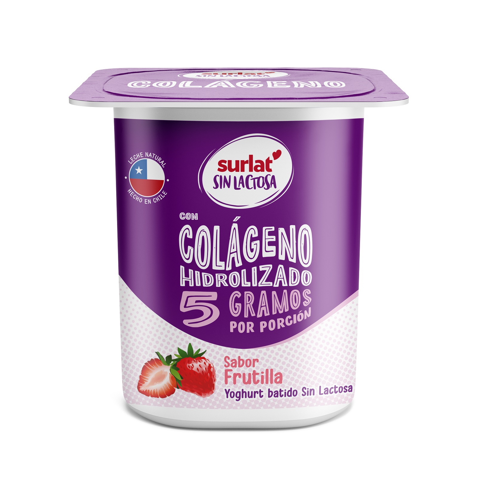 YOGURT COLAGENO FRUTILLA  S/LACTOSA SURLAT 125G