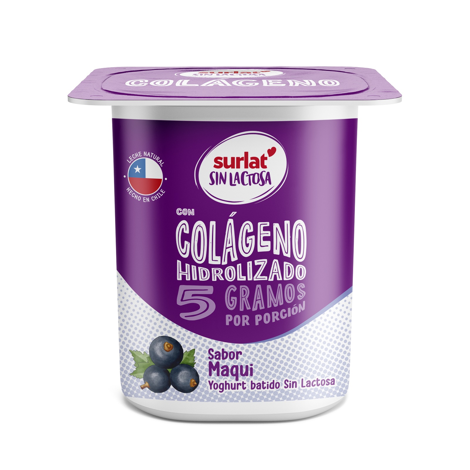 YOGURT COLAGENO MAQUI  S/LACTOSA SURLAT 125G